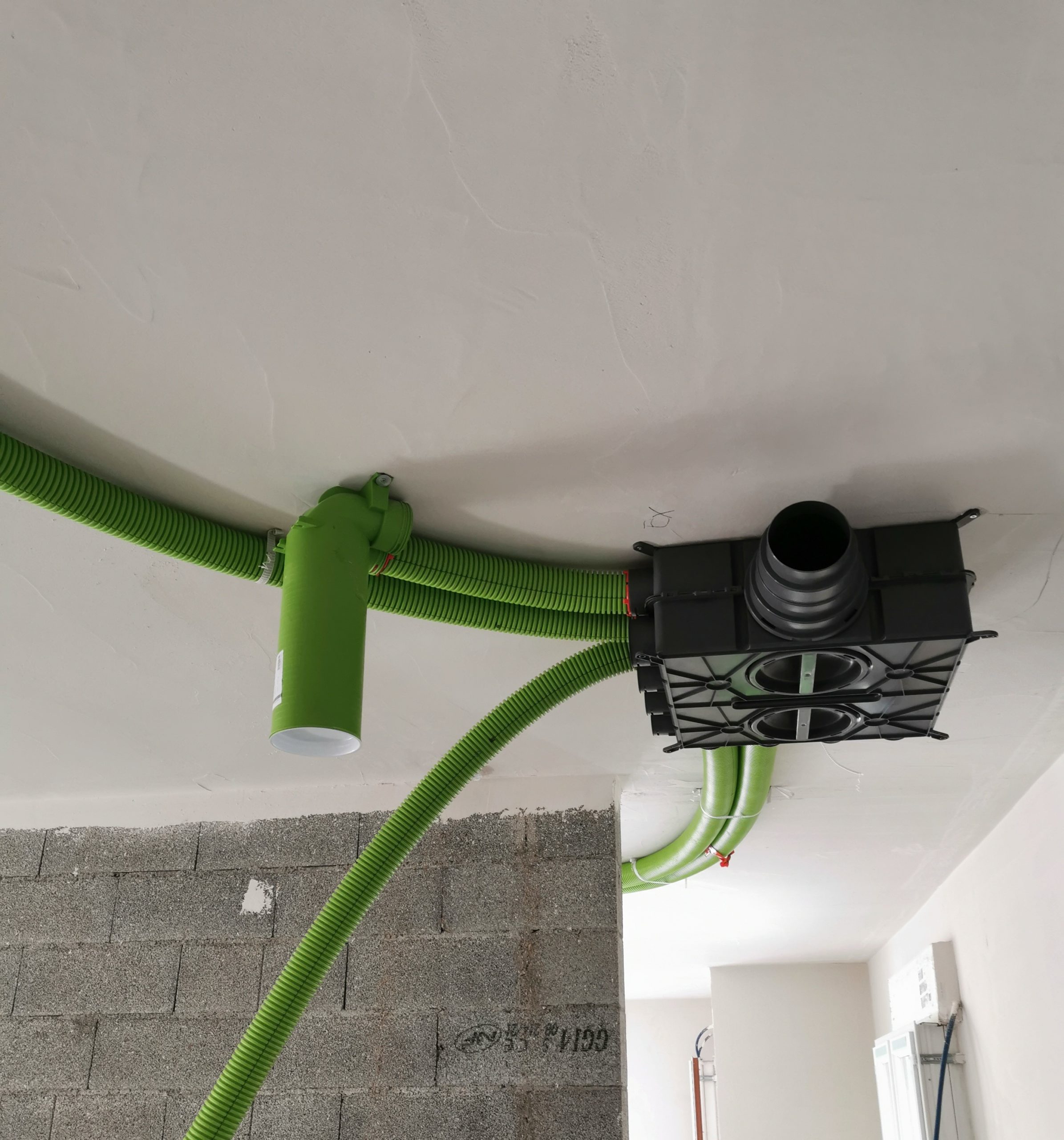 VMC double flux installation